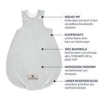 Julius Zöllner grau Babyschlafsack Musselin 50x56