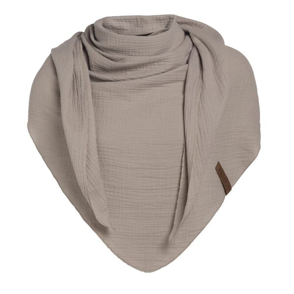 Knit Factory Liv Dreieckstuch 190x85 Beige 190 x 85 cm Beige