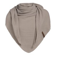 Knit Factory Liv Dreieckstuch 190x85 Beige 190 x 85 cm Beige