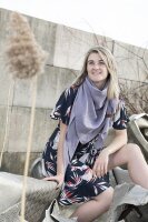 Knit Factory Liv Dreieckstuch 190x85 Beige 190 x 85 cm Beige