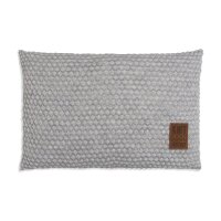 Knit Factory Juul Kissen 60x40 cm Wabe Beige Grau