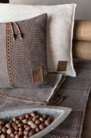 Knit Factory Roxx Kissen 60x40 cm Gestreift Beige