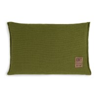 Knit Factory Uni Kissen 60x40 cm Glatt Grün