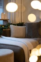 Knit Factory Lynn Decke 160x130 cm Glatt Beige