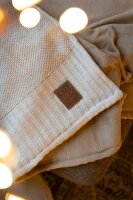Knit Factory Lynn Decke 160x130 cm Glatt Beige
