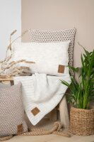 Knit Factory Mila Kissen 60x40 cm Wabe Beige