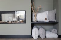 Knit Factory Jesse Kissen 60x40 cm Glatt Beige