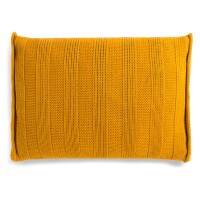 Knit Factory Jesse Kissen 60x40 cm Glatt Gelb