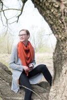 Knit Factory Luna Strickjacke 36/38 Glatt Grau