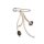 Knit Factory Brosche 7x1 cm Beige