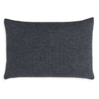 Knit Factory Yara Kissen 60x40 cm Gestreift Anthrazit