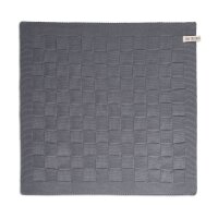 Knit Factory Uni Küchenhandtuch 50x50 cm Glatt Grau