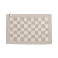 Knit Factory Block Tischsets 50x30 cm Kariert Beige