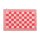 Knit Factory Block Tischsets 50x30 cm Kariert Beige Rot