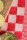 Knit Factory Block Tischsets 50x30 cm Kariert Beige Rot