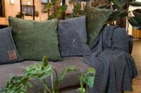 Knit Factory Uni Decke 160x130 cm Glatt Dunkelblau