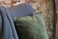 Knit Factory Uni Decke 160x130 cm Glatt Anthrazit