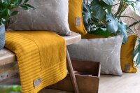 Knit Factory Uni Decke 160x130 cm Glatt Beige