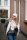Knit Factory Coco DreiecksSchal 190x85 cm Glatt Beige