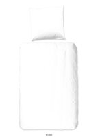 good morning Renforcé Bettwäsche 3 teilig Bettbezug 200 x 220 cm Kopfkissenbezug 60 x 70 cm Uni duvet cover 0270.00.02 White