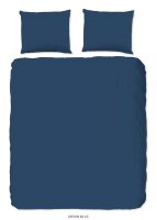 Good Morning Renforcé  Bettwäsche 135 X 200 cm + 1 x 80 X 80 cm Uni Denim blau