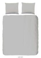 good morning Renforcé Bettwäsche 2 teilig Bettbezug 140 x 220 cm Kopfkissenbezug 60 x 70 cm Uni duvet cover 0270.50.01 Light grey