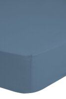 HIP Mako Satin Spannbettlaken 140 X 200 cm  blau
