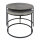 Soma Couchtisch Set Metall Wohnzimmer Tische rund ø 55 u. 45 cm Carlton 2-teilig Aluminium versilbert (BxHxL) 55 x 42 x 55 cm