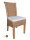 Soma Esszimmer-Stuhl Rattanstuhl weiß oder braun Perth Sitzkissen Leinen weiß (BxHxL) 47 x 97 x 54 cm cappuccino ohne Sitzkissen
