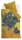 Beddinghouse Satin Bettwäsche Mako 2 teilig Kopf Irises 197150 155 x 220 cm, 80 x 80 cm gelb