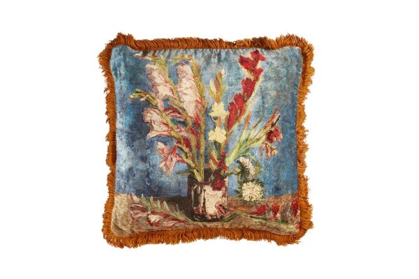 beddinghouse 55% Viscose 45% Baumwollsamt, Füllling. 100% polyester Dekokissenhülle 1 teilig Kissenhülle  Kopfkissenbezug 45 x 45 cm Gladiolus 197179 Multi