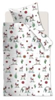 Beddinghouse Kids Bettwäsche Renforcé 2 teilig Kopf Kids Lama Adventure 196299 Multi 135 x 200 cm, 80 x 80 cm bunt