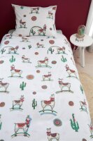 Beddinghouse Kids Bettwäsche Renforcé 2 teilig Kopf Kids Lama Adventure 196299 Multi 135 x 200 cm, 80 x 80 cm bunt
