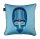 KAAT Amsterdam Kissen ko Mascara Blue 1 Zier Blau 40x40, 40 x 40 cm