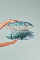 KAAT Amsterdam Kissen ko Mandarin Grey Green 1 Zier Grün Rund 40 cm grau