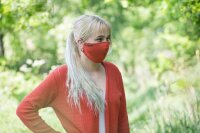 Knit Factory June Strickjacke 40/42 Glatt Rot