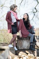 Knit Factory June Strickjacke 40/42 Glatt Rot