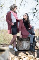 Knit Factory June Strickjacke 36/38 Glatt Rot