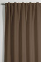Gardinia Schal mit Gardinenband Dimout taupe 140 x 245 cm