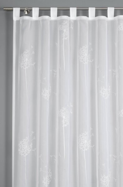 Gardinia Voile-Flock weiß 140 x 245 cm
