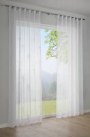 Gardinia Voile-Flock weiß 140 x 245 cm