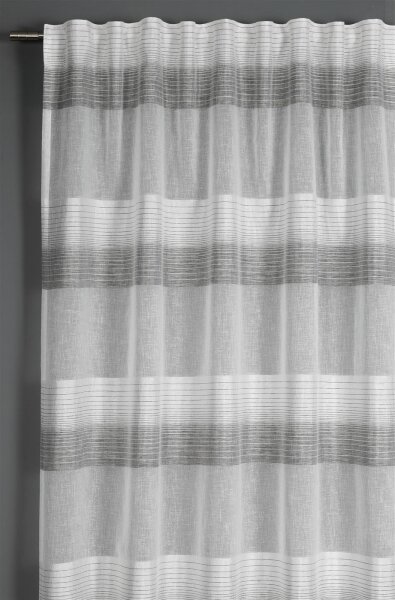 Gardinia Etamine grau 140 x 245 cm