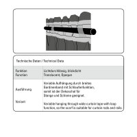 Gardinia Etamine grau 140 x 245 cm