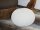 Soma Pouf Ø 55 cm Strickhocker Sitzpouf Sitzpuff Grobstrick-Optik extrahoch Höhe 37 cm (BxHxL) 55 x 37 x 55 cm leinenweiß