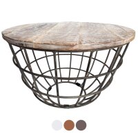 Soma Couchtisch rund Lexington  75 cm Metall Gitter...