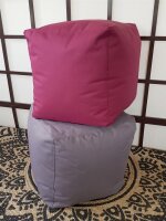 Soma Sitzsessel Sitzsack Garten Sessel ø 60 H 70 cm Gamingsessel outdoor Bamba sehr formstabil pflegeleic (BxHxL) 60 x 70 x 60 cm grau - basalt