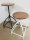 Soma Drehhocker Set 2 Stück Barhocker Hocker Drehstuhl höhenverstellbar Liverpool Holz Metall-Gestell (BxHxL) 34 x 75 x 34 cm schwarz matt - tabacco