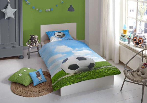 good morning Flanell Bettwäsche 2 teilig Bettbezug 140 x 220 cm Kopfkissenbezug 60 x 70 cm Bal 2658.99.01 Multi