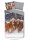 good morning Flanell Bettwäsche 2 teilig Bettbezug 140 x 220 cm Kopfkissenbezug 60 x 70 cm Happy horses 2691.99.01 Multi