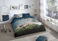 Pure Microfaser Bettwäsche 2 teilig Bettbezug 140 x 220 cm Kopfkissenbezug 60 x 70 cm Bobby 2622.99.01 Multi